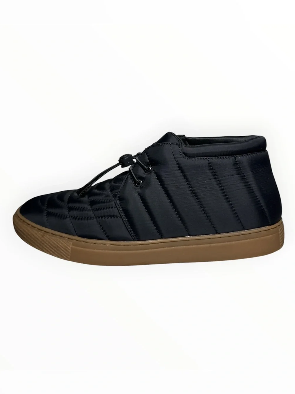 Alfani Tucker Men’s Quilted Chukka Boots Black Gum Sole Memory Foam 11.5M